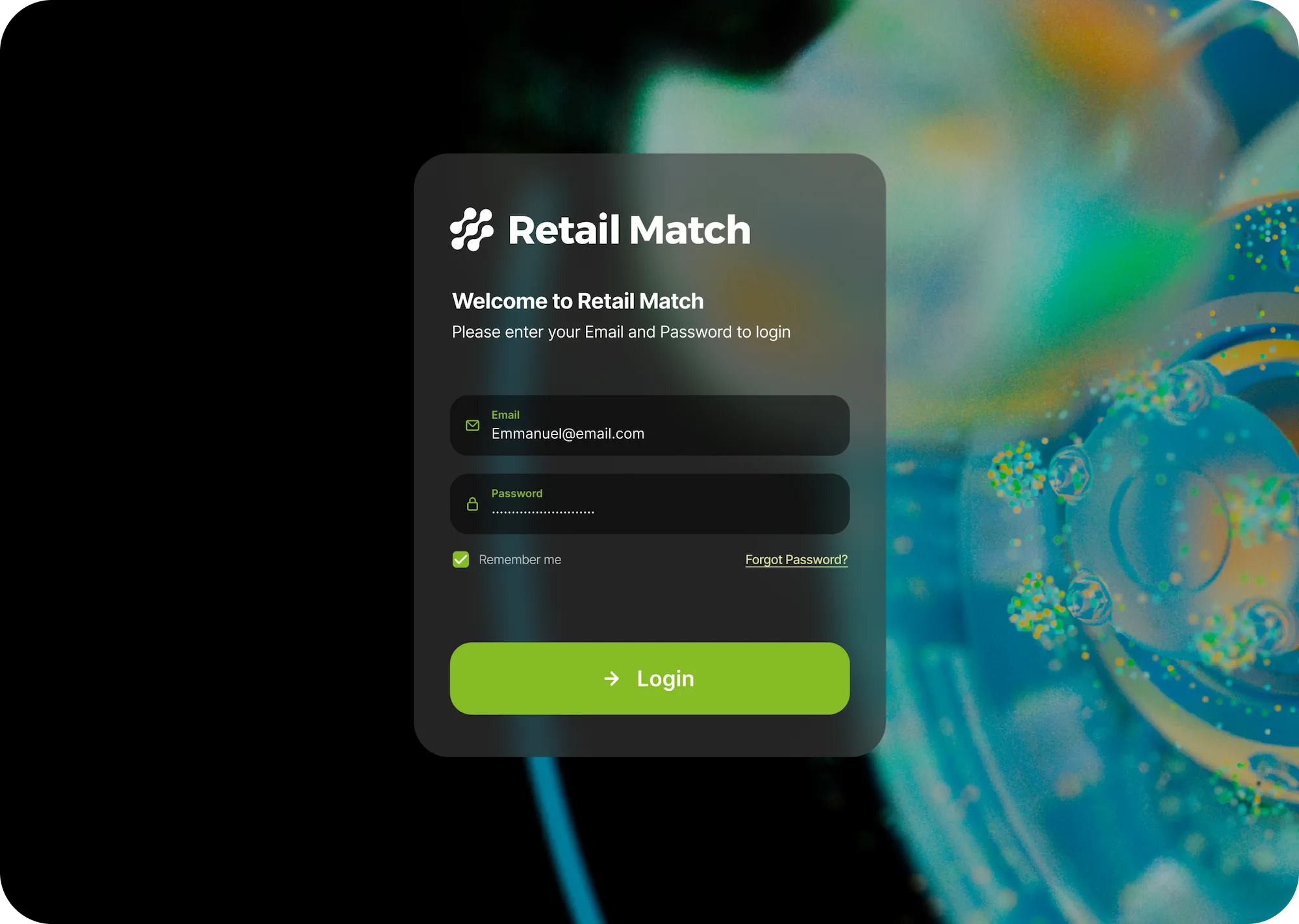 Project - Retail Match B2B Platform - Alexandre Almeida Digital Designer