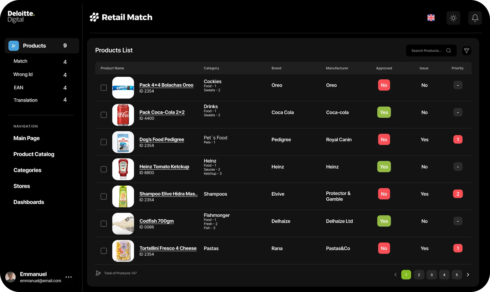 Project - Retail Match B2B Platform - Alexandre Almeida Digital Designer