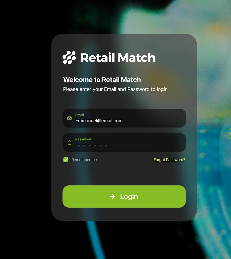 Project - Retail Match - Alexandre Almeida Digital Designer