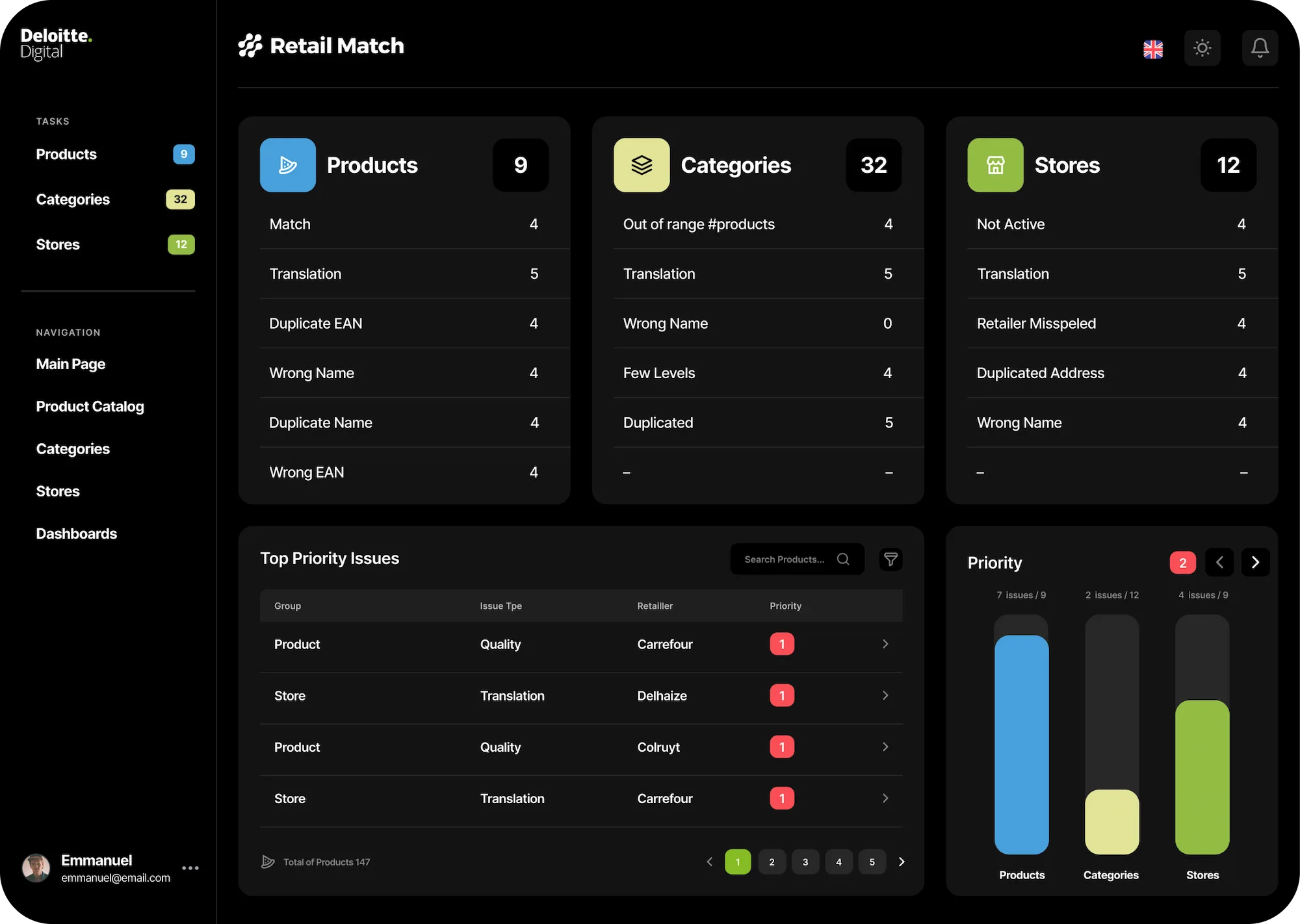 Project - Retail Match B2B Platform - Alexandre Almeida Digital Designer