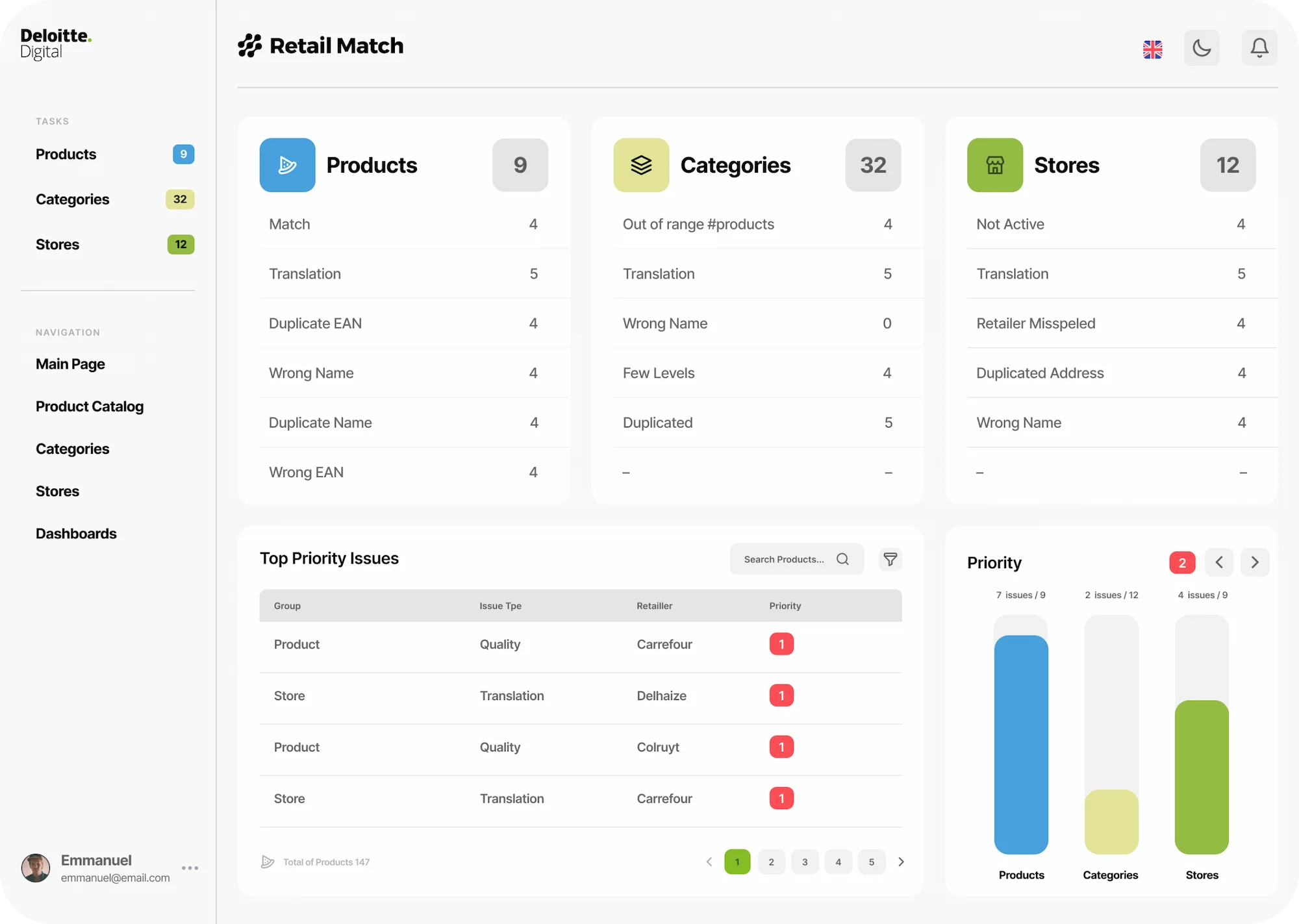 Project - Retail Match B2B Platform - Alexandre Almeida Digital Designer